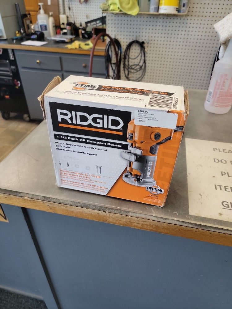 Ridgid Corded Conpact Router. Model #: R24012