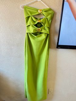 Green maxi dress
