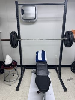 Rack, Weights, Bar, Bench
