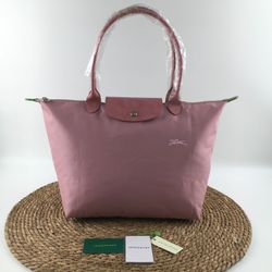 Longchamp Le Pliage Large Top Handle Shoulder Bag Pink