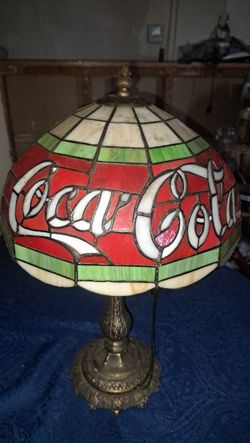  Coca Cola Stained Glass Light