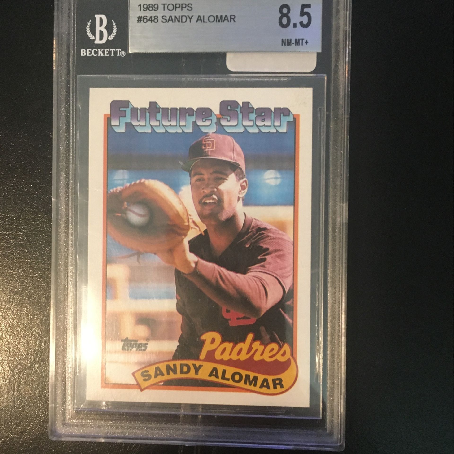 1989 Topps Rookie Sandy Alomar Mint 8.5 Graded 