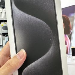 Brand New iPhone 15 Pro Max 256GB – Black Titanium (Factory Sealed)