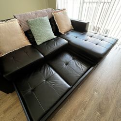 Full Pullout Sofa Chaise, Right Facing