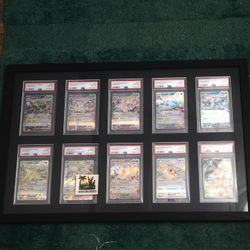 Prismatic Eeveelution EX Set PSA 10 + Eevee #173 Promo w/ Display Case 🔥