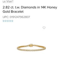 Levian Nude Diamond Tennis Bracelet 