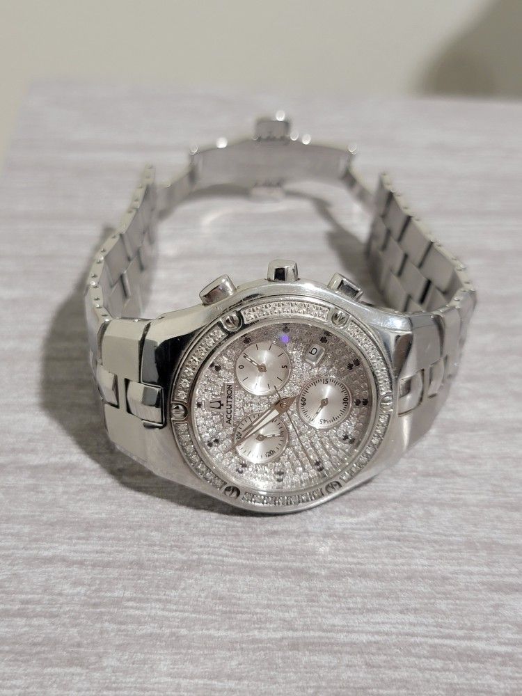 BULOVA ACCUTRON DIAMOND WATCH (Up To Trade)