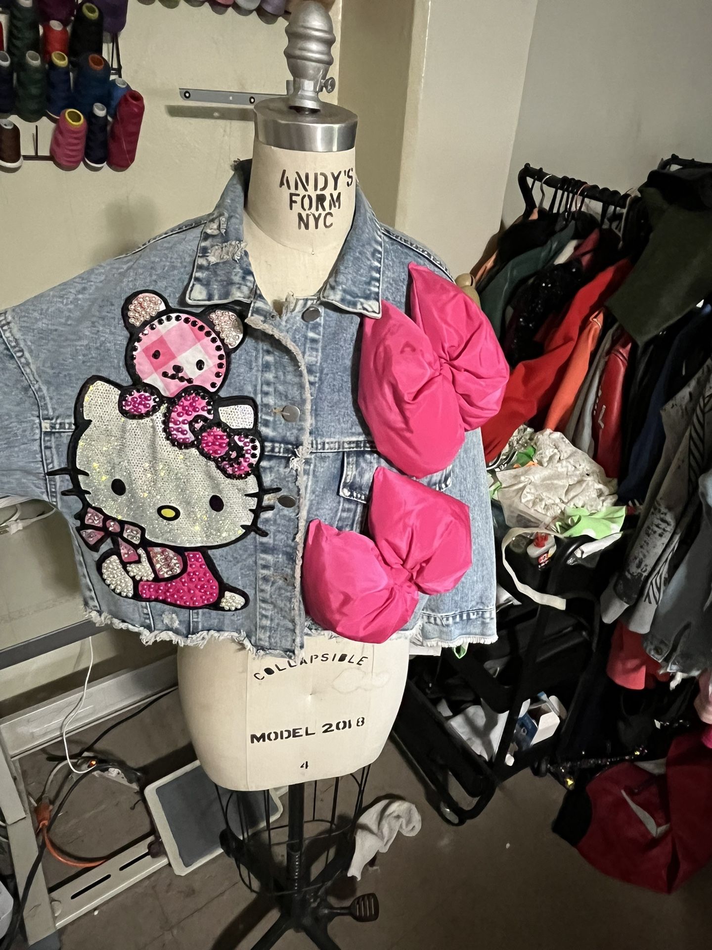 Hello Kitty Jean Jacket Size Medium! Female