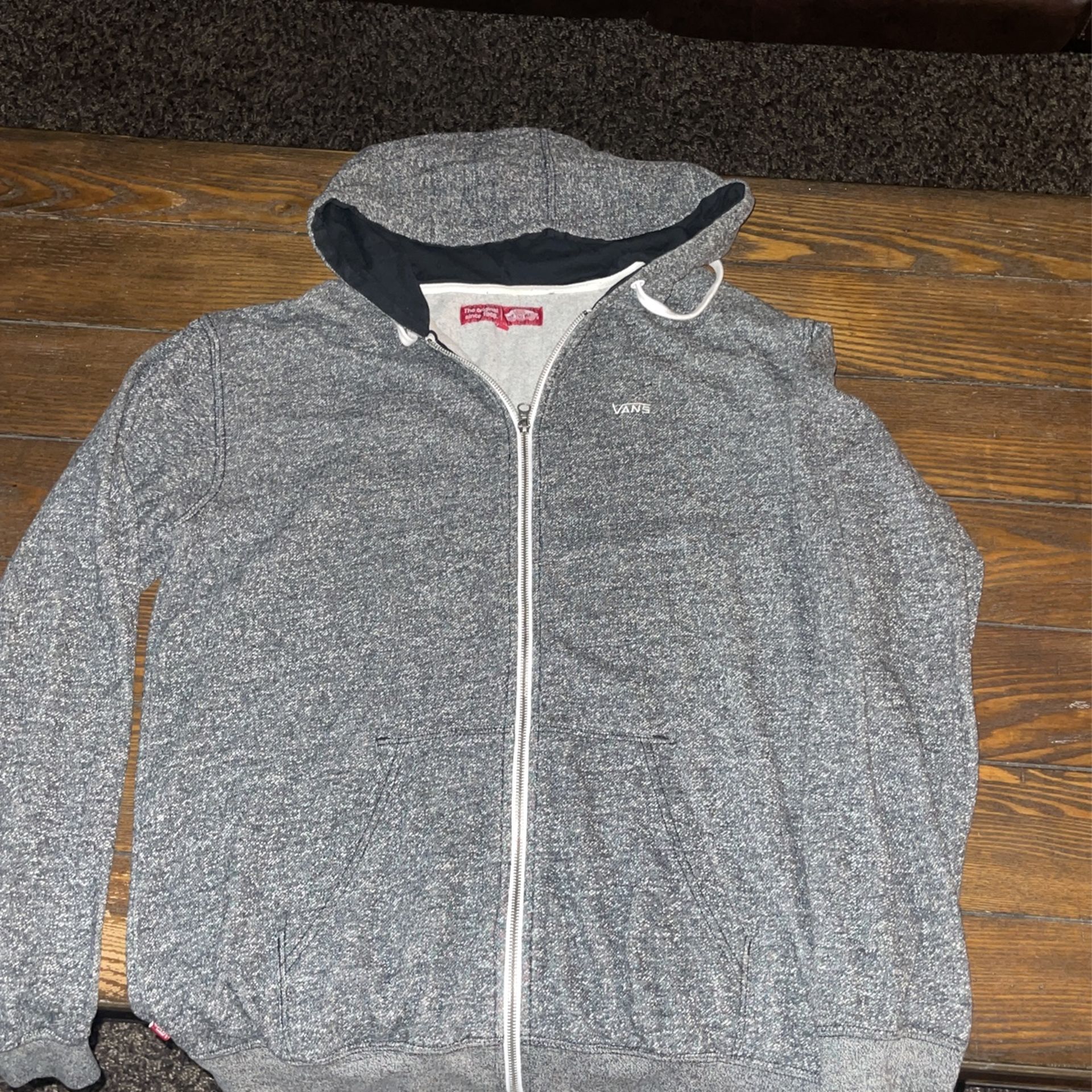Large men Vans Zip Up Sweater $15