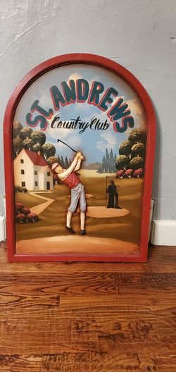 Cuadro de pura madera grande pintado a mano