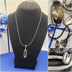 Sara Blaine, 925 Sterling  Silver , Amber, Rare style, Excellent condition. #861
