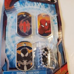 3 Spiderman Dogtags: One Packaging 