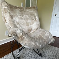 Puff Rocker with Titanium Frame
