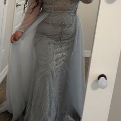 Silver Formal Dress 