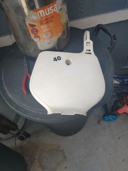 99 YZ400F Number Plate