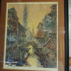 Original Old Europe Painting