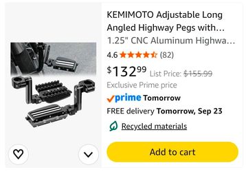 Kemimoto Motorcycle Pegs