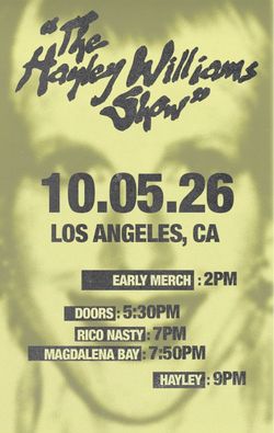 Two Hayley Williams Hollywood Bowl tickets (10/5)