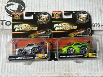 Fast Furious 25 years Small Blocks Set Of 2 Skyline & Mitsubishi