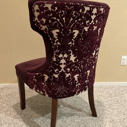 Purple velvet Chair