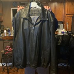 Leather Male Jacket - 2xl