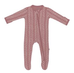 Kyte Baby Herringbone Dusty Rose Size 3-6 Months