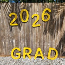 Floating Gold GRAD Party Decor 