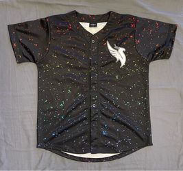 ILLENIUM Baseball Jersey Men’s Medium Black Splatter Illenium 3 EDM Merch