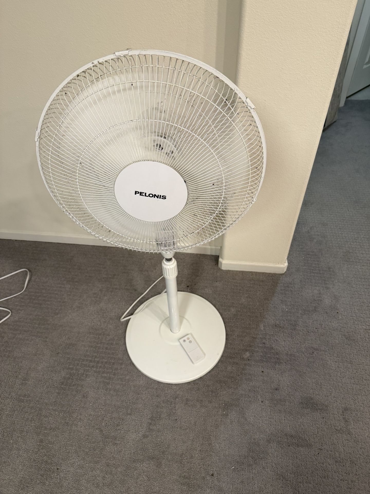 Fan : Pelonis pedestal fan (with remote) : perfect condition: $30