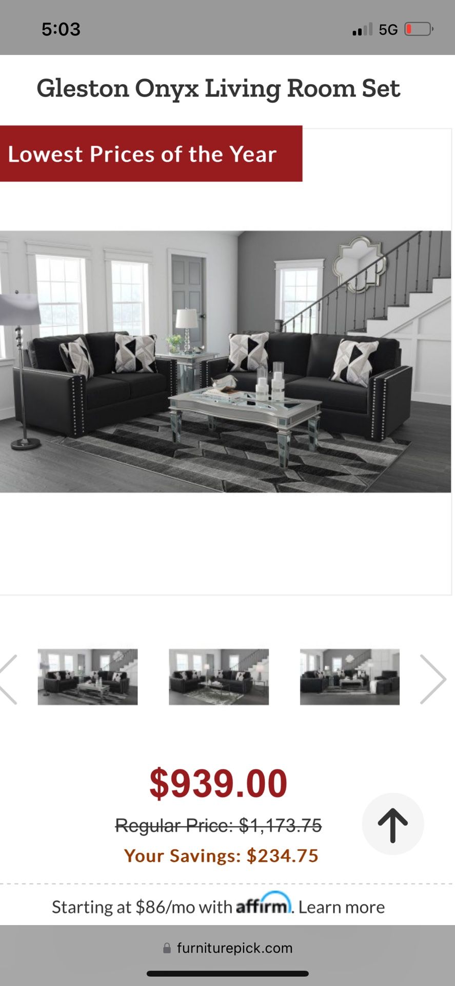 Black Couches