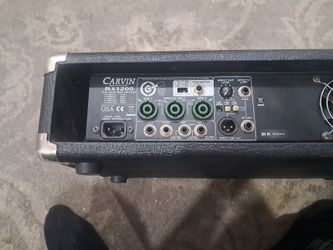 Carvin BX1200 dual mono bass amp head with Kustom 200W bass combo amp