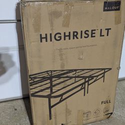 Foldable Bed Base - Platform Bed Frame and Box Spring in One, High Rise LT