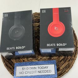 Beats Solo 3 Wireless On Ear Headphones Bluetooth Headphones NEW - Pay $1 Today To Take It Home And Pay The Rest Later! 