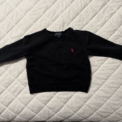 Kids Black Sweatshirt, Ralph Lauren