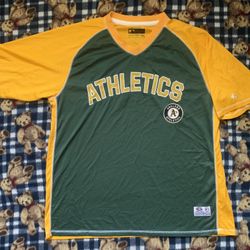 Rare True Fan Official Oakland Athletics Batting / Practice MLB Jersey Sz 2xl