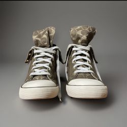 Coach Bonney Y2K Signature High Top/ Fold-Over Woman’s Size 6.5