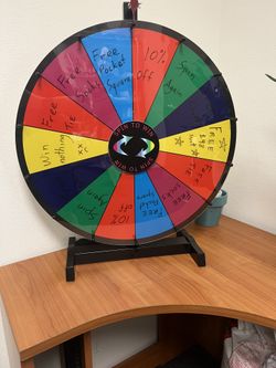 Spinning Prize Wheel 18”  (Black)