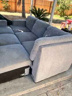 Grey couches