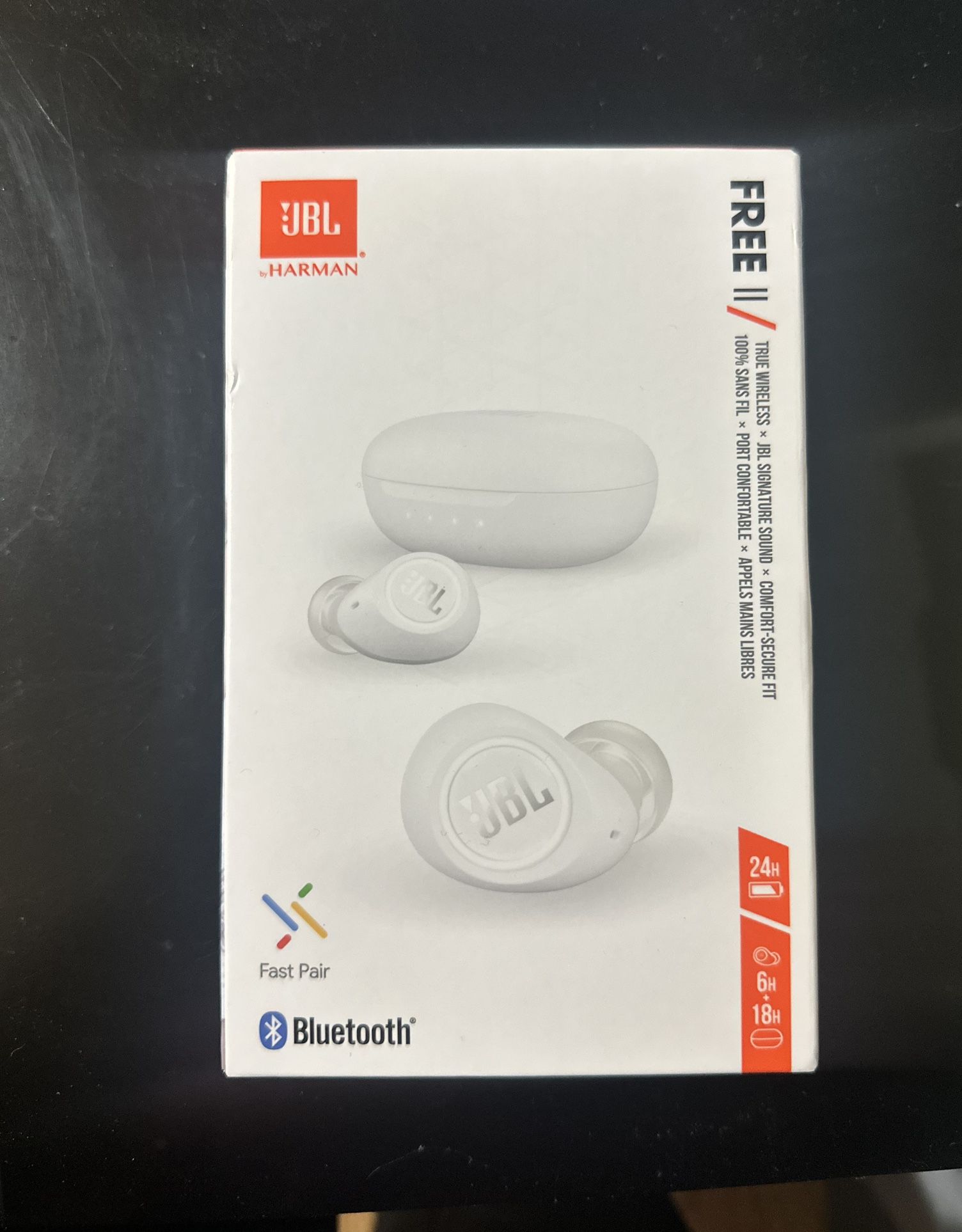 JBL Free II True Wireless In-Ear Bluetooth Headphones - White new Free JBL Free II True Wireless In-Ear Bluetooth Headphones 