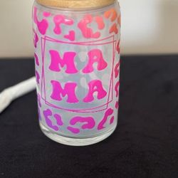 Mama Bamboo Glass Cup