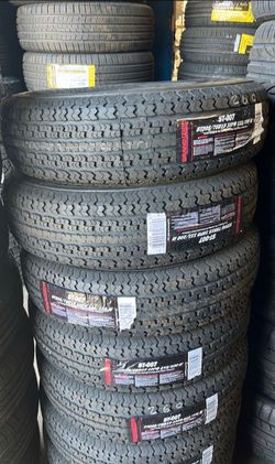 ST 205/75/15 New Trailer tires set 10 ply