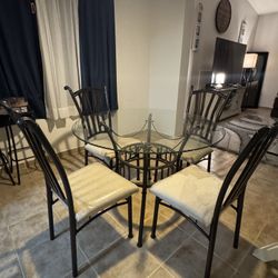 Glass Table And Chairs