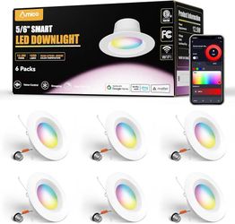 Amico 5/6" Smart LED Downlight 6-Pack
