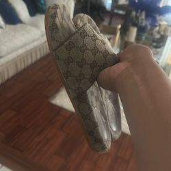 Gucci Canvas Slides Size 12