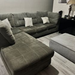 Couch With Ottoman 