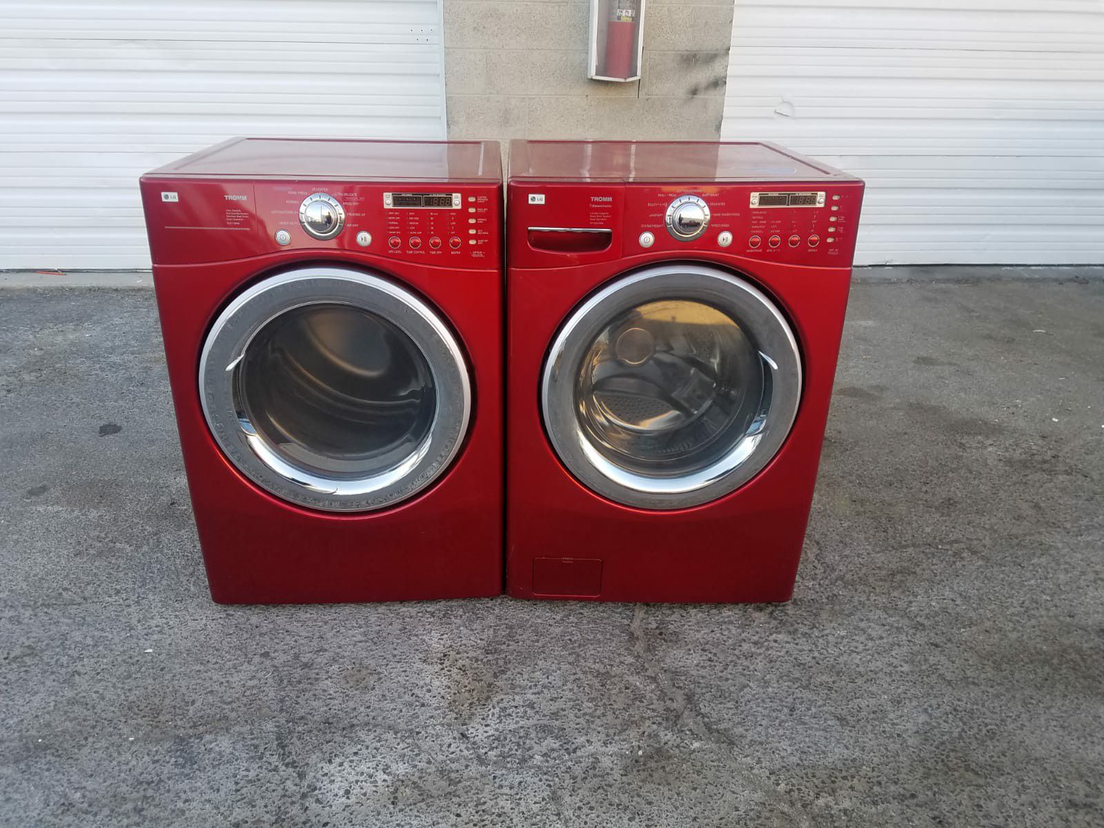 LG WASHER AND GAS DRYER SET !