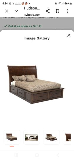 Cal King Platform Bed with 6 Deep Drawers