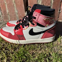 Nike Air Jordan 1 High Spider-Man Spiderverse Size 9 