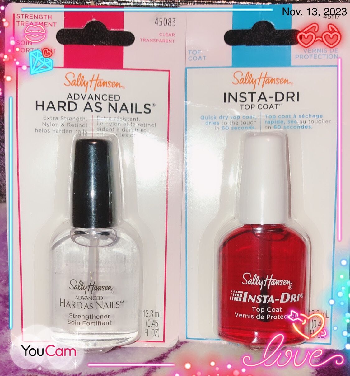 Sally Hansen Nail Treatment + Top Coat Set