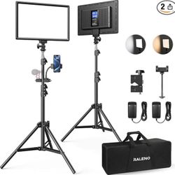 Two Photography lights W/Stands-NEW